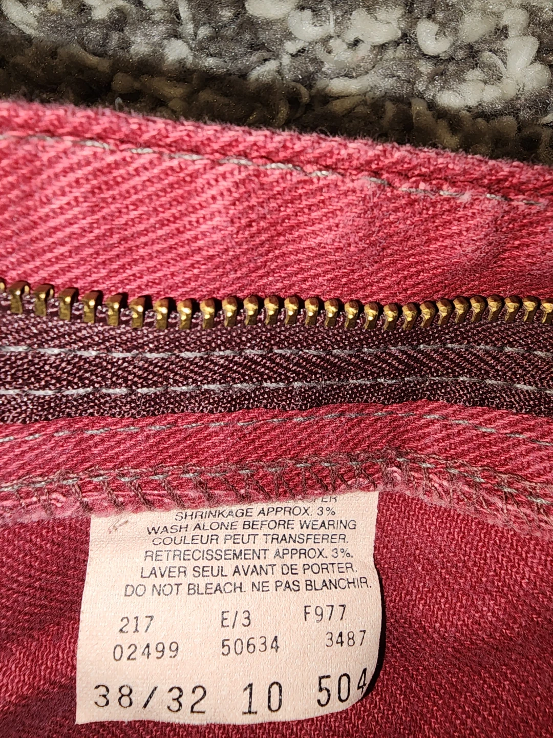 Levi's 634 Jeans - 38/32 - Red - photo 4