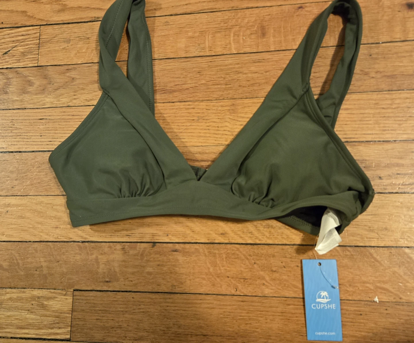 Cupshe Green Bikini Top - Size M - photo 3