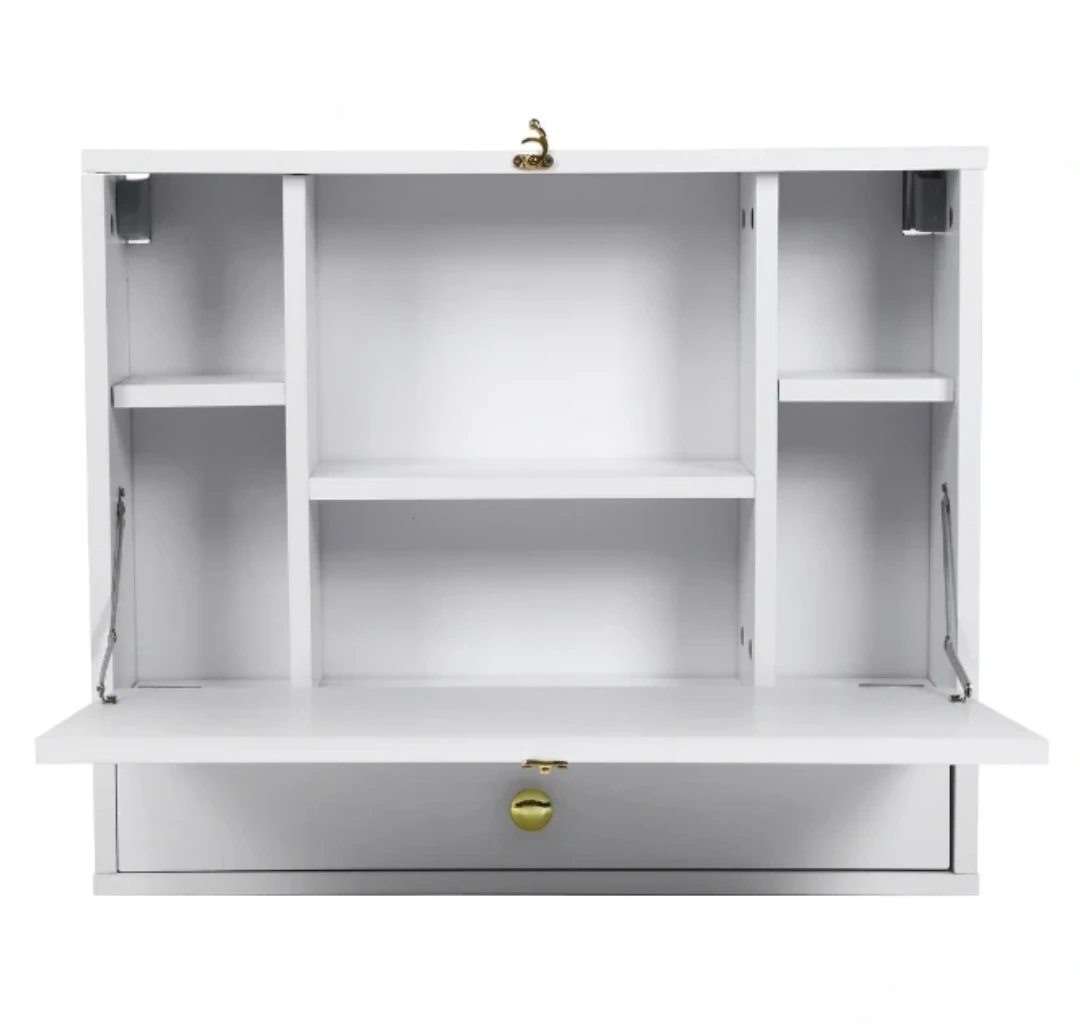 White Wall-Mounted Foldable Writing Table/Desk - photo 3