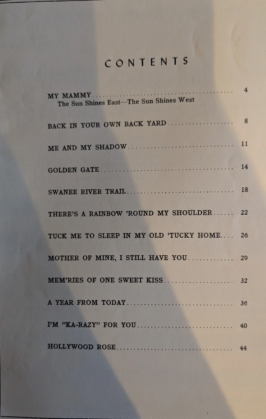 Vintage Jolson Songs Songbook - photo 2