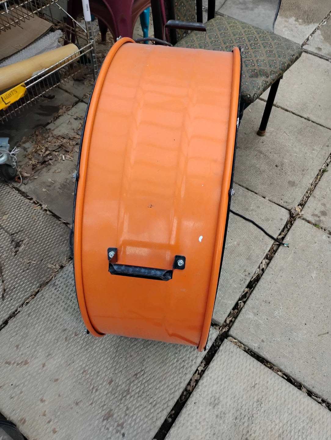 Orange Industrial Drum Fan - photo 5