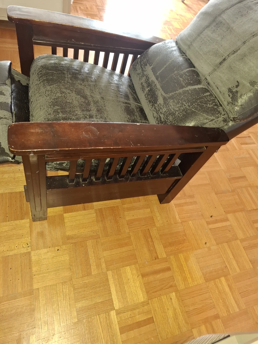 Wooden Armchair Recliner