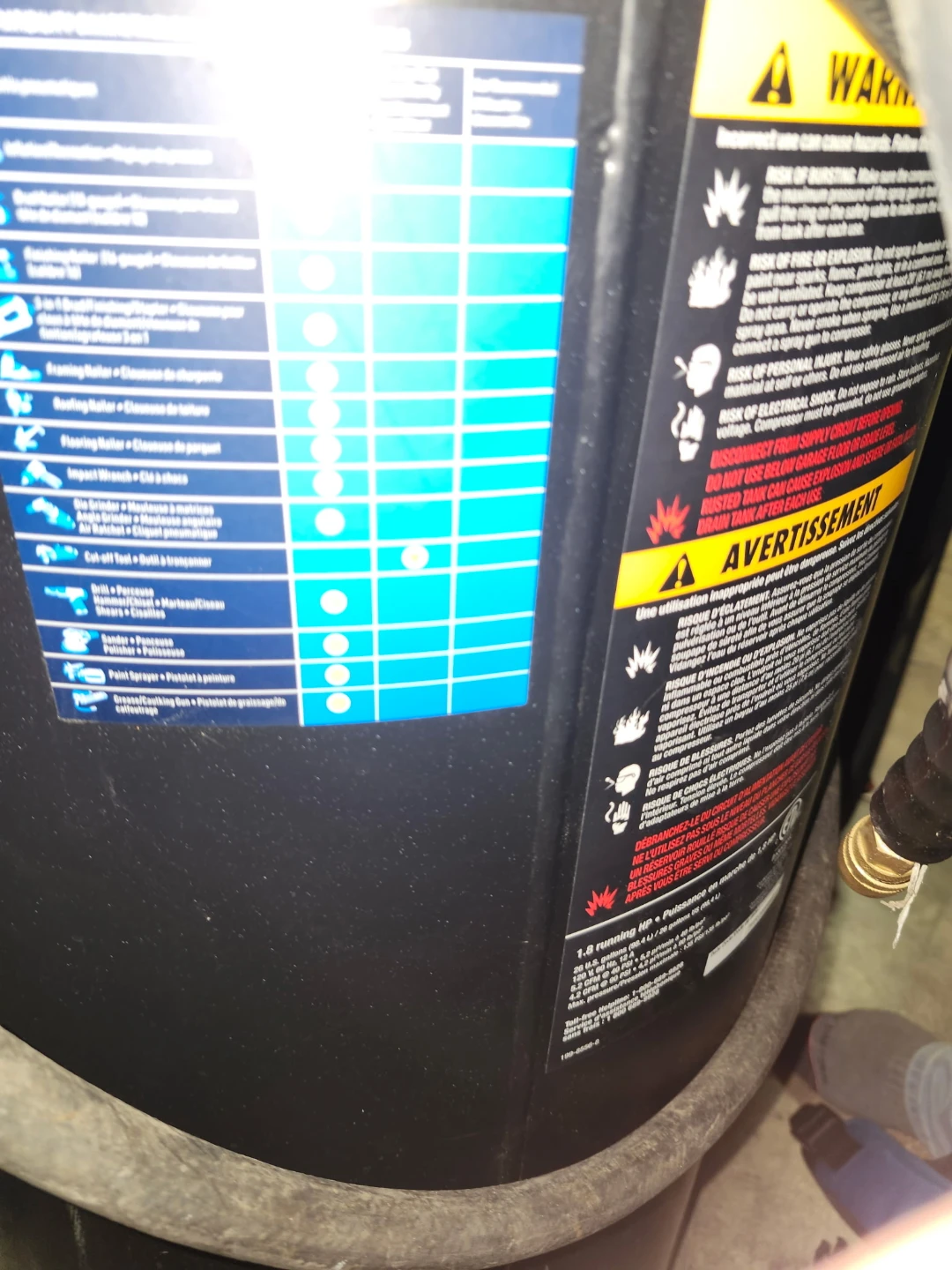 Mastercraft 1.8 HP 20 Gallon Air Compressor - photo 4