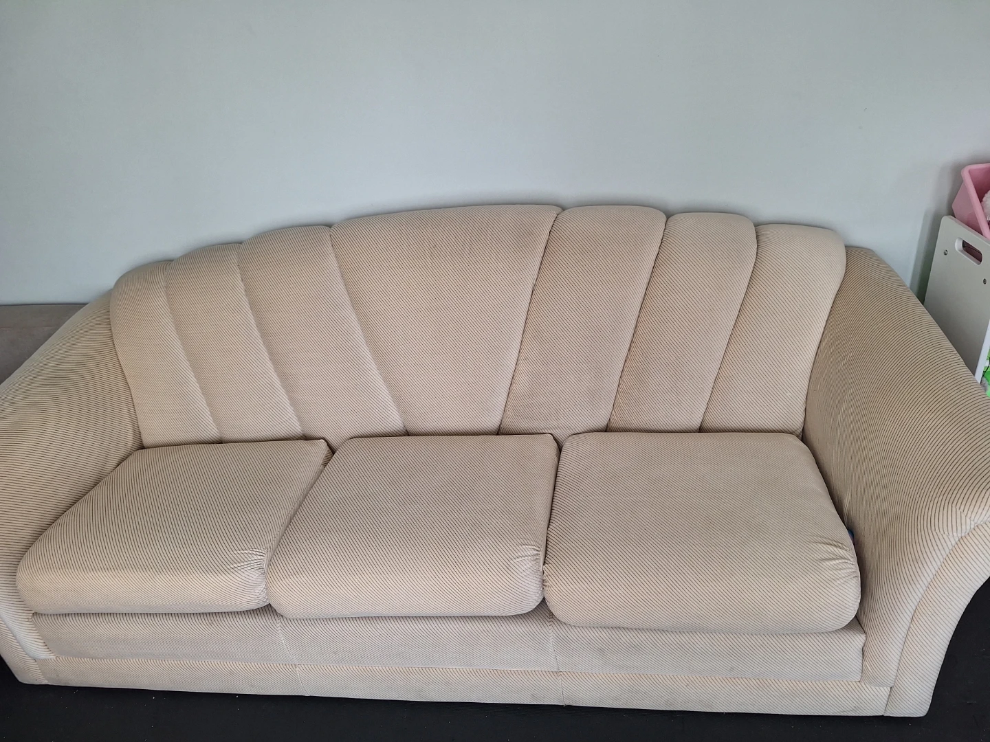 Beige 3-Seater Sofa - photo 4