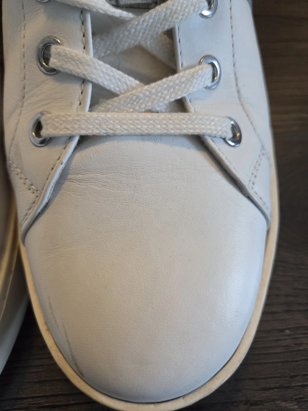 Love Moschino Silver & White Heart Sneakers - photo 3