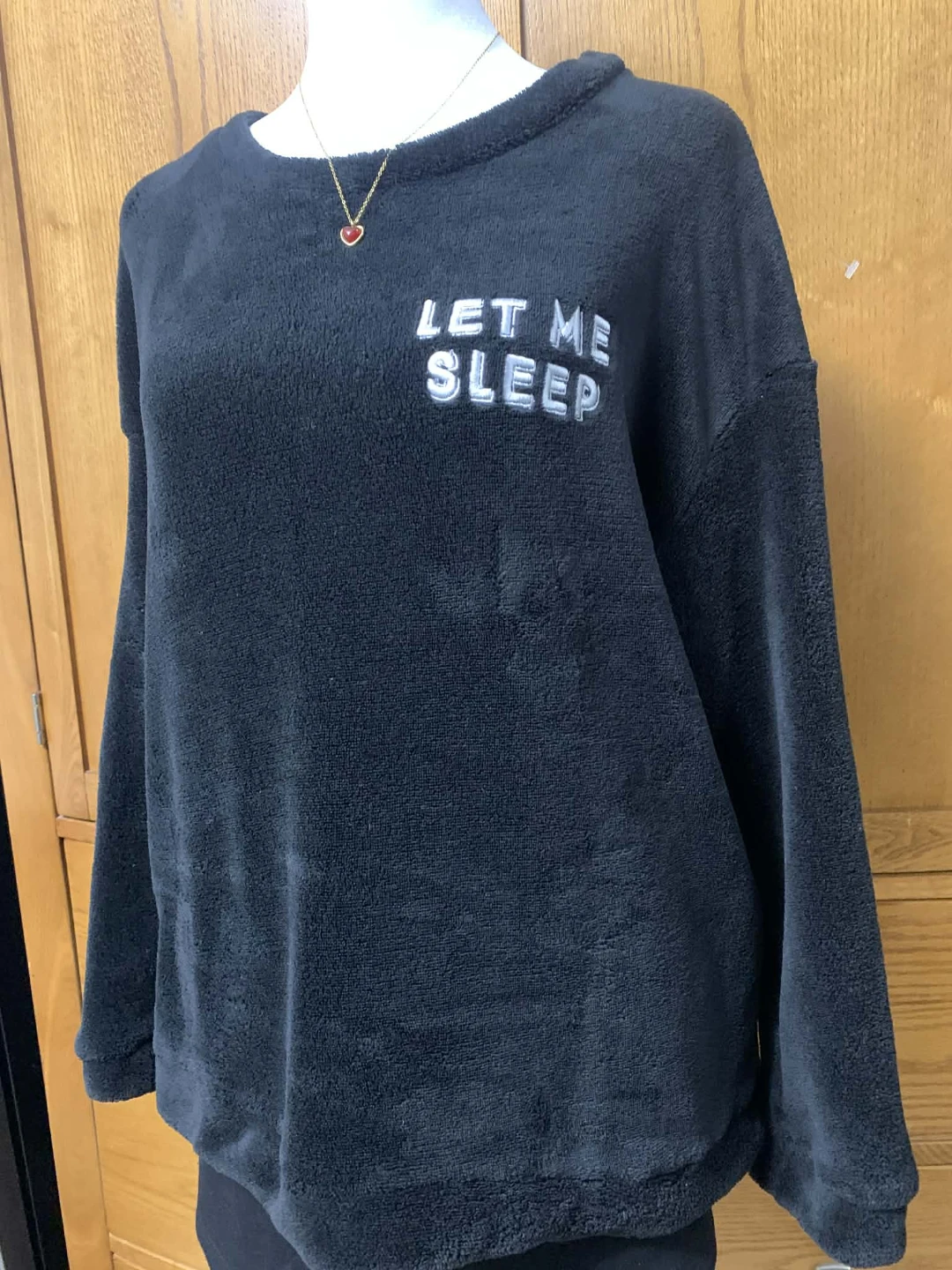 Urban Heritage Black "Let Me Sleep" Pajama Top - L/G - photo 2