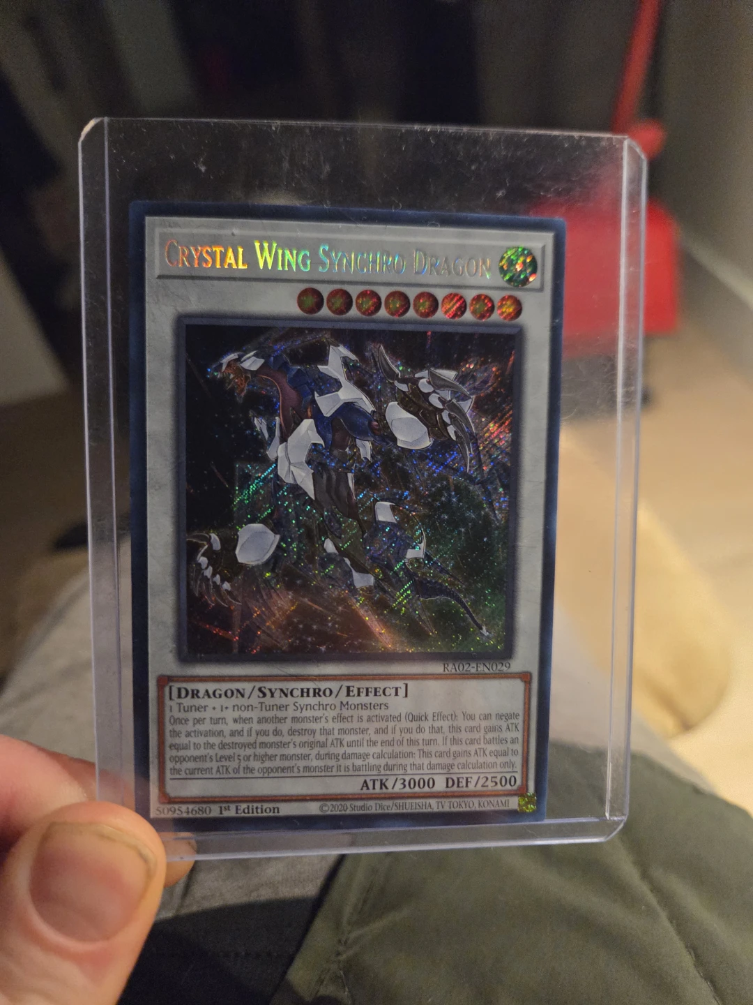 Yu-Gi-Oh! Crystal Wing Synchro Dragon RA02-EN029 1st Edition