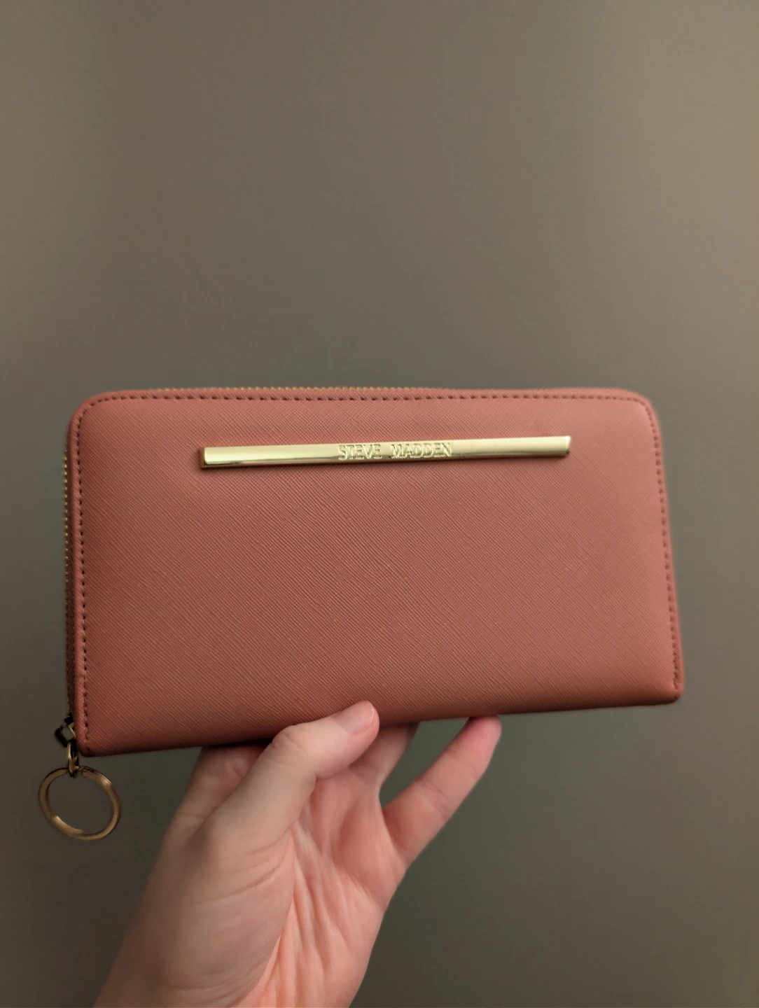 Steve Madden Pink Zip Around Wallet