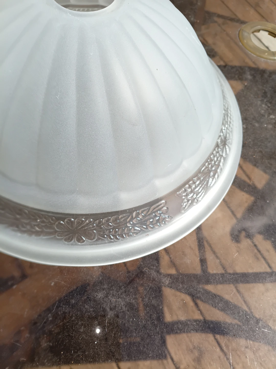 Frosted Glass Light Fixture Shade - photo 2
