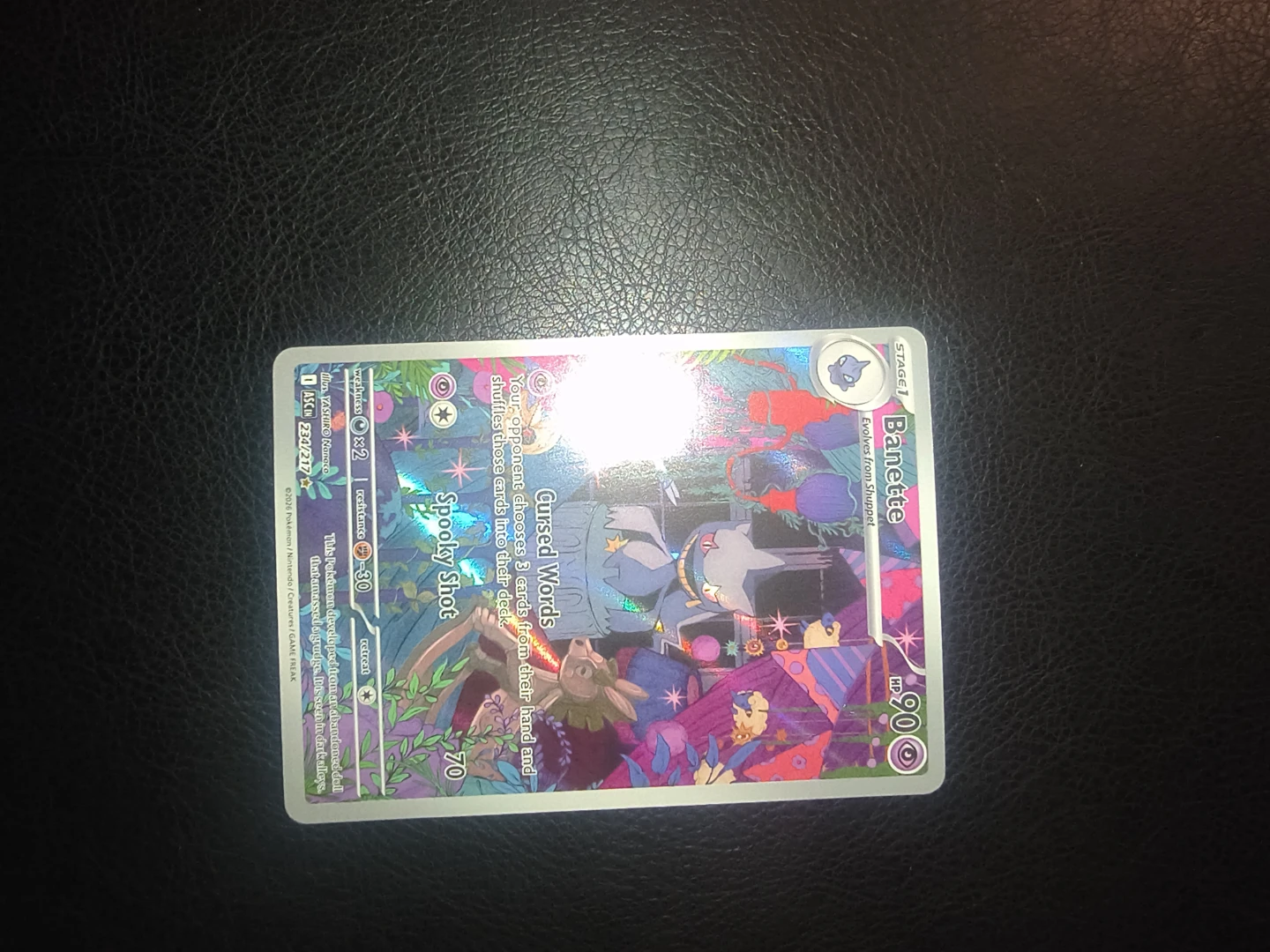 Pokemon Banette Stage 1 Trading Card 234/217 - photo 2