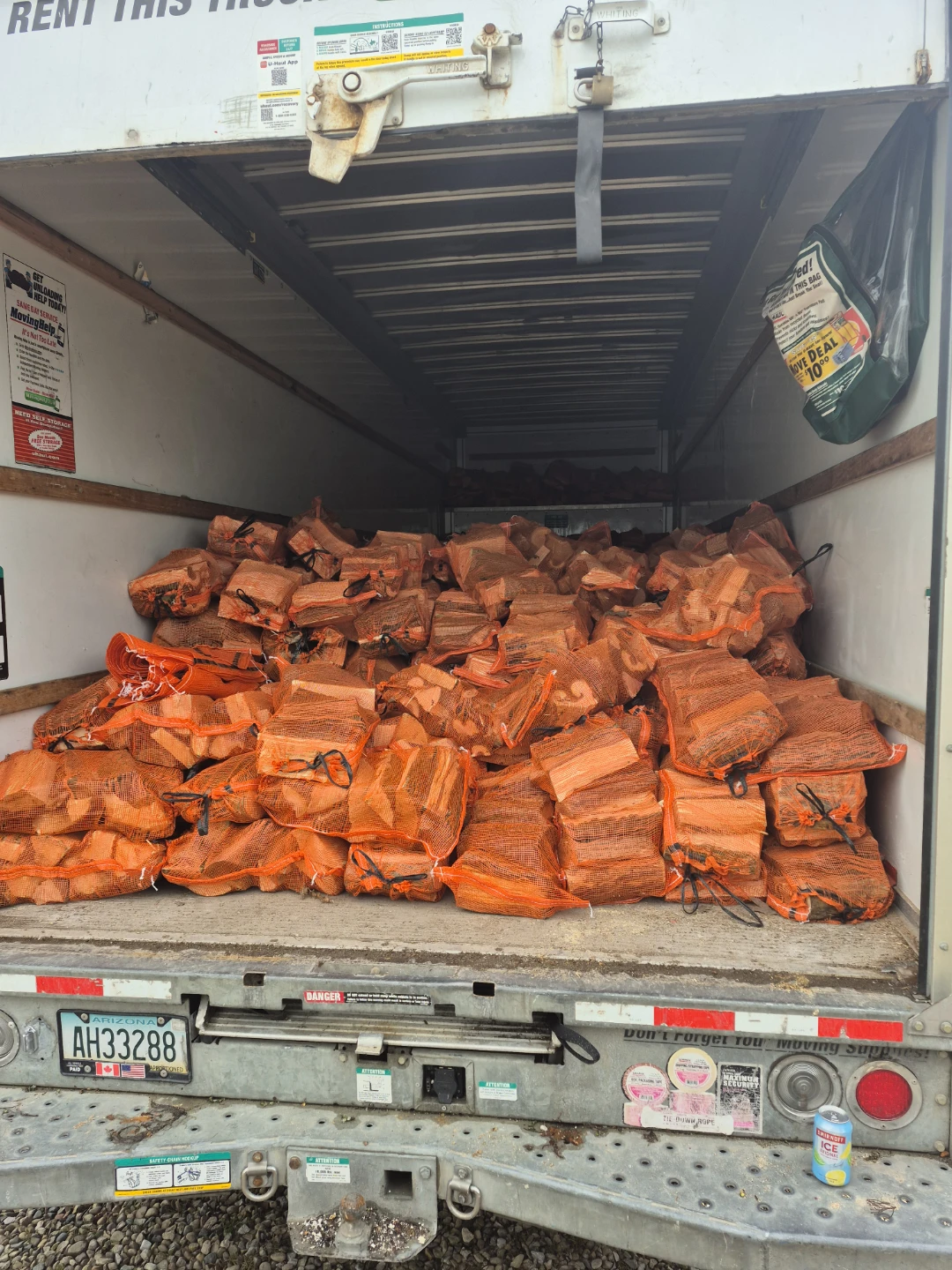 Bagged Firewood and Bagged Kindling