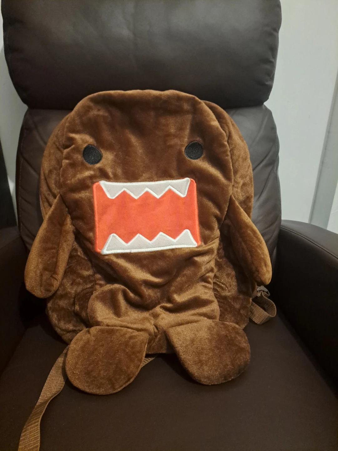 Brown Domo-kun Plush Backpack