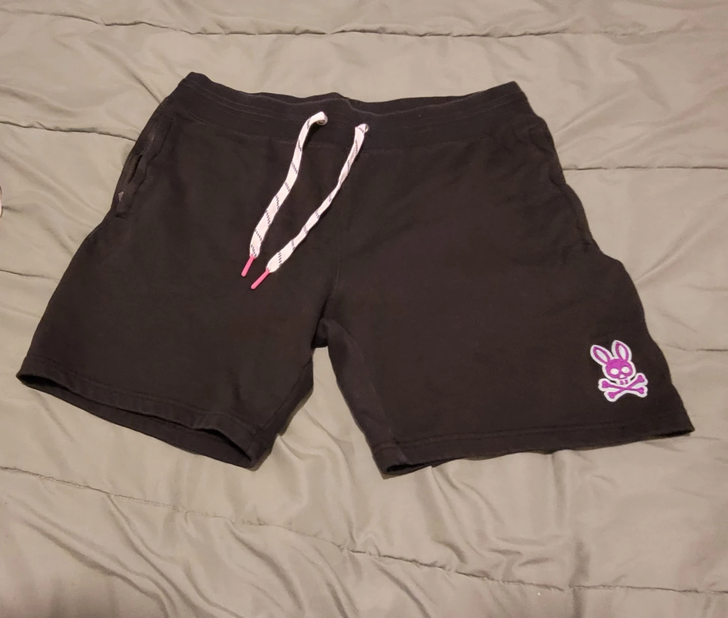 Psycho Bunny Black Sweat Shorts