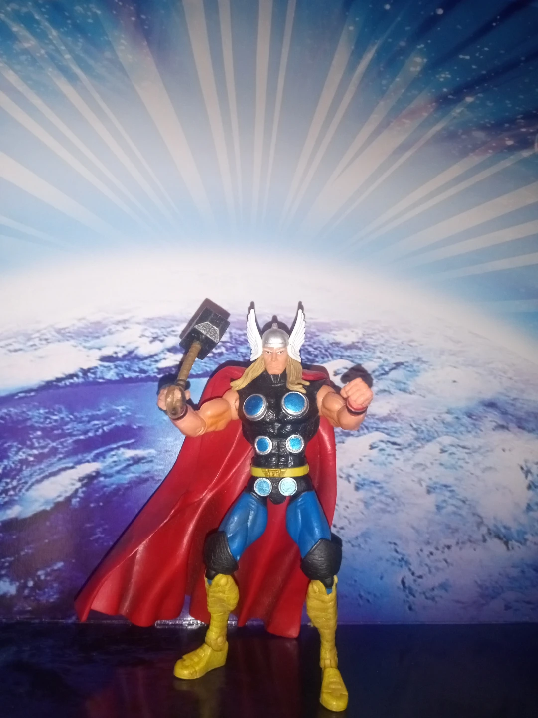 Rare Marvel Thor Action Figure with Mjolnir