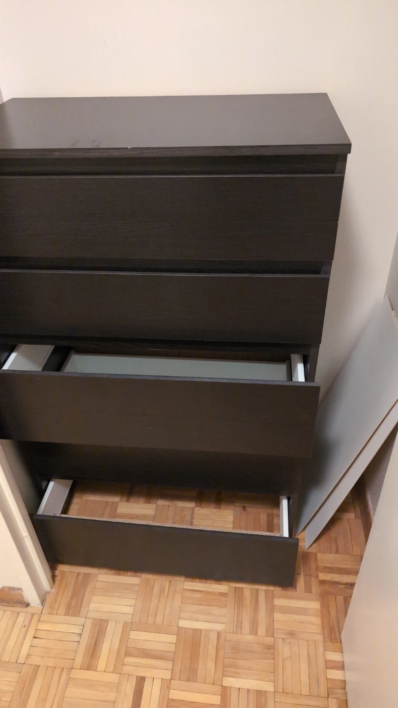 IKEA KULLEN Chest of 5 drawers, black-brown - photo 3