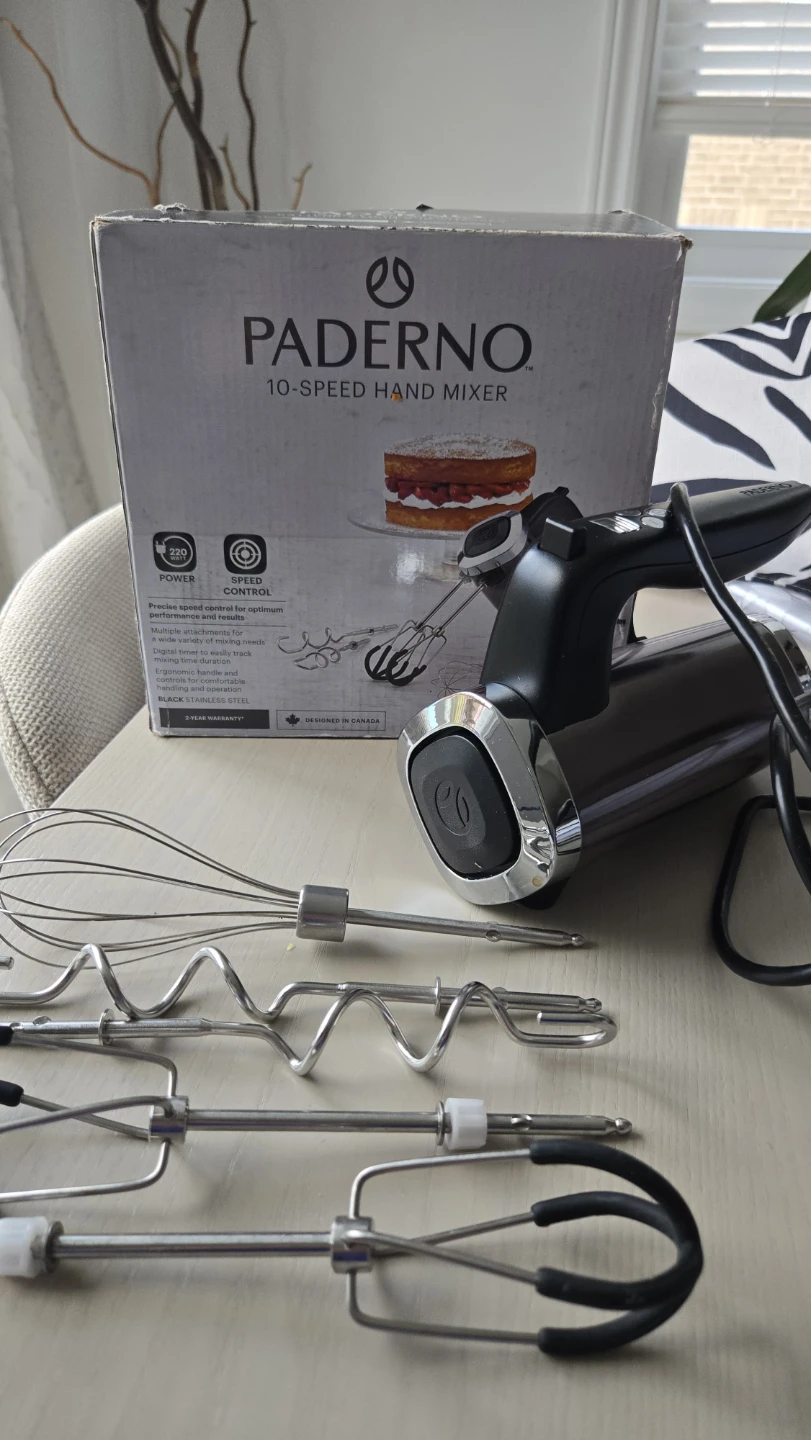 Paderno 10-Speed Hand Mixer - photo 3