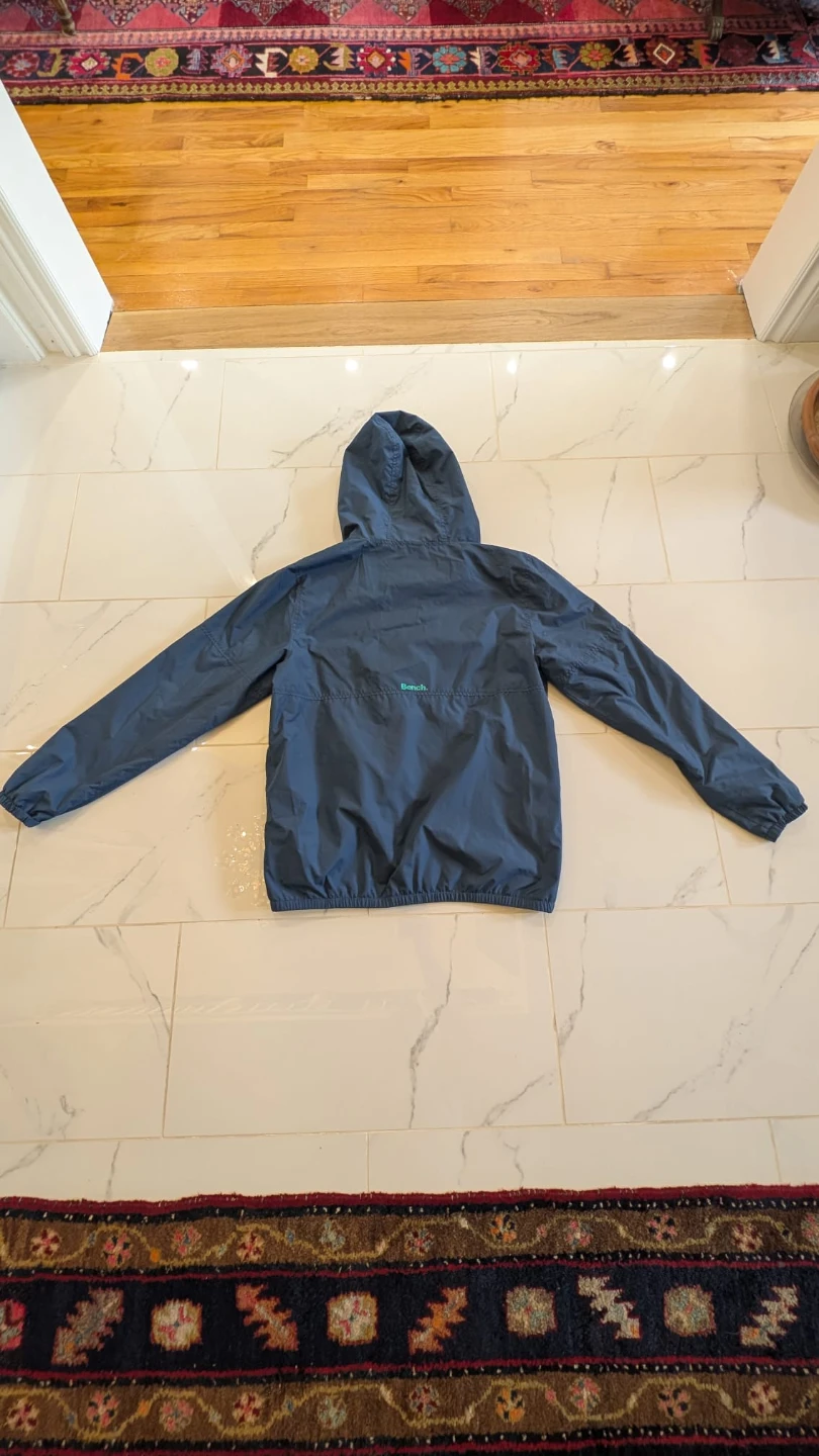 Bench hooded spring jacket navy blue green Large - photo 3