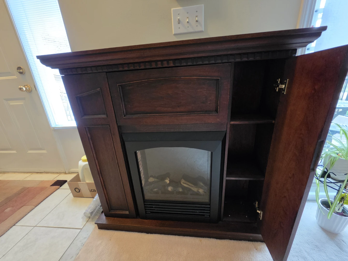 Electric Fireplace with hidden storage - photo 2