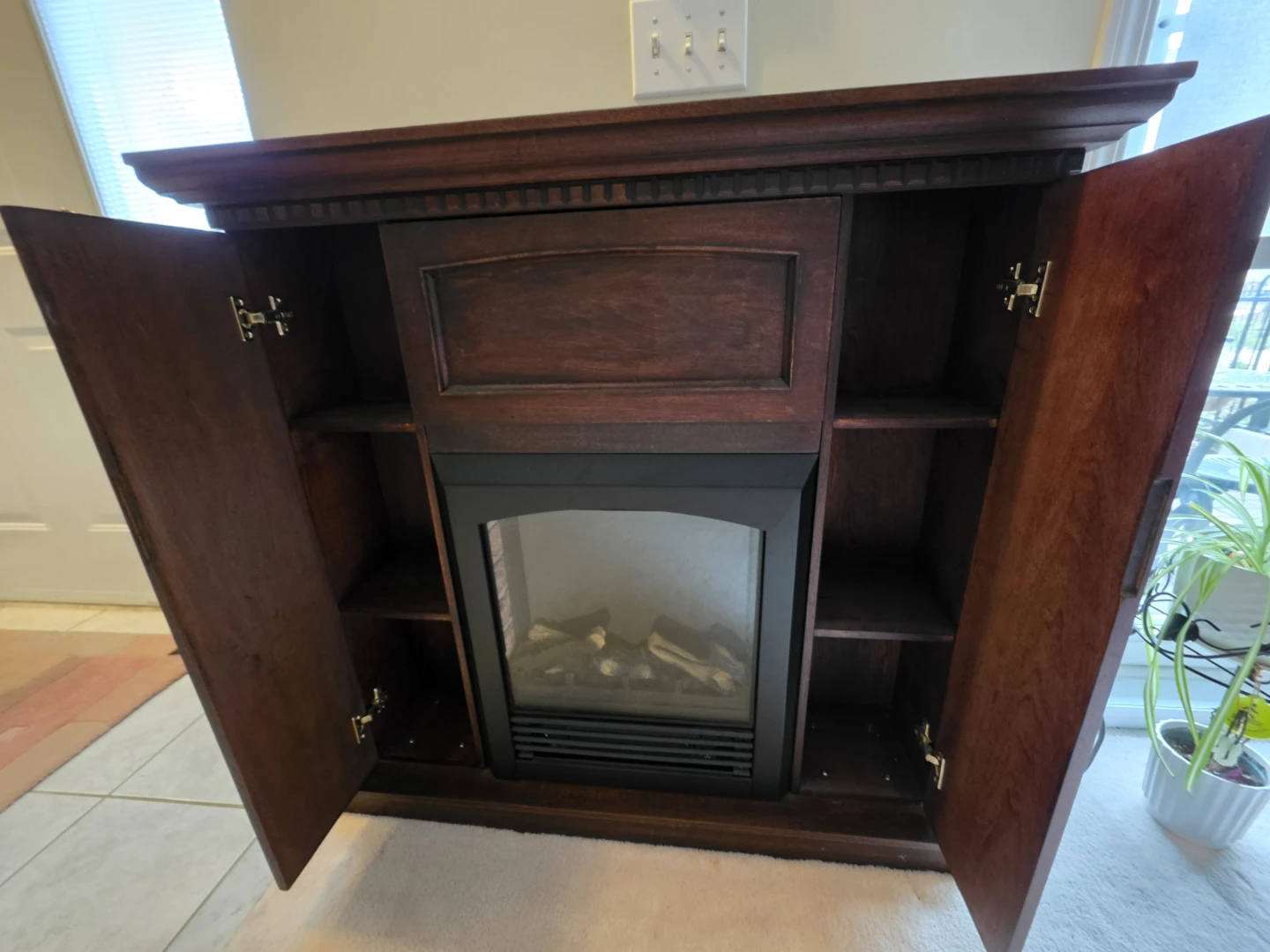 Electric Fireplace with hidden storage - photo 3