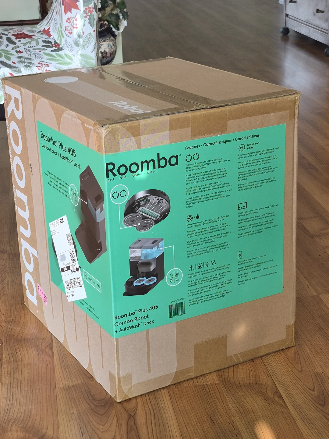 iRobot Roomba 405 Combo Robot Vacuum & Mop with AutoWash Dock