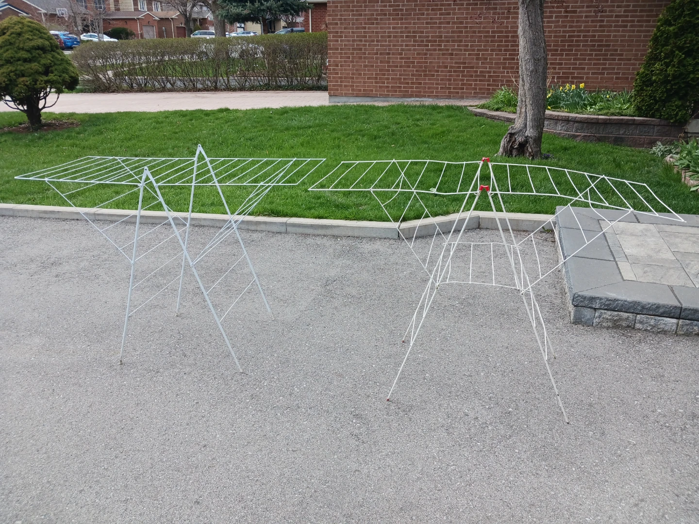 White Metal Folding Drying Racks (2)