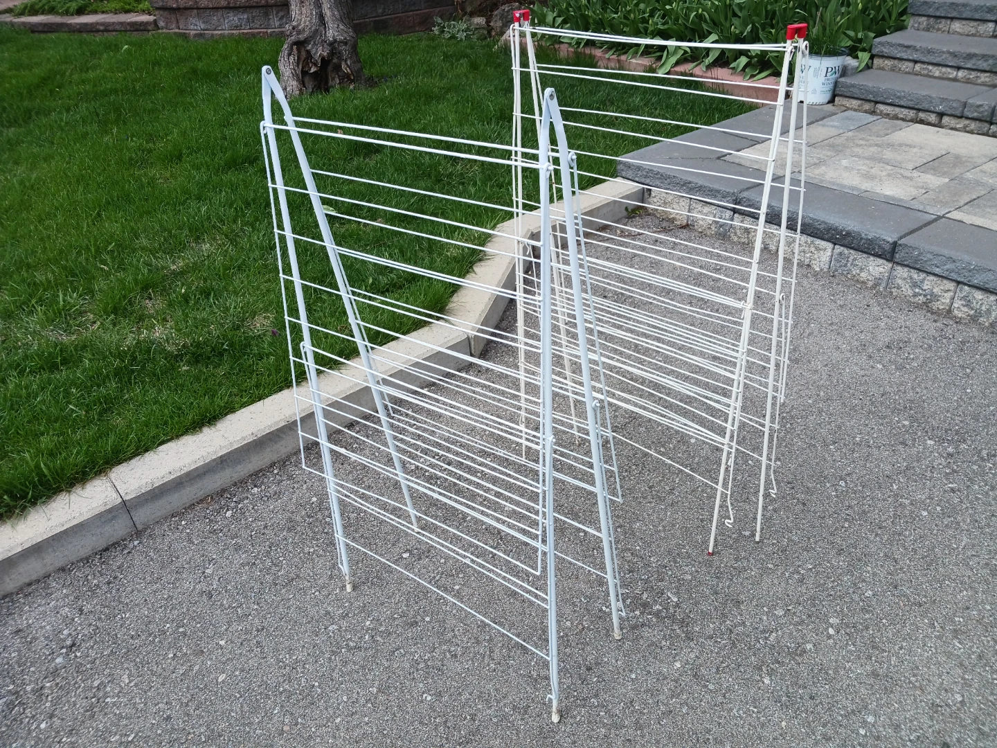White Metal Folding Drying Racks (2) - photo 5