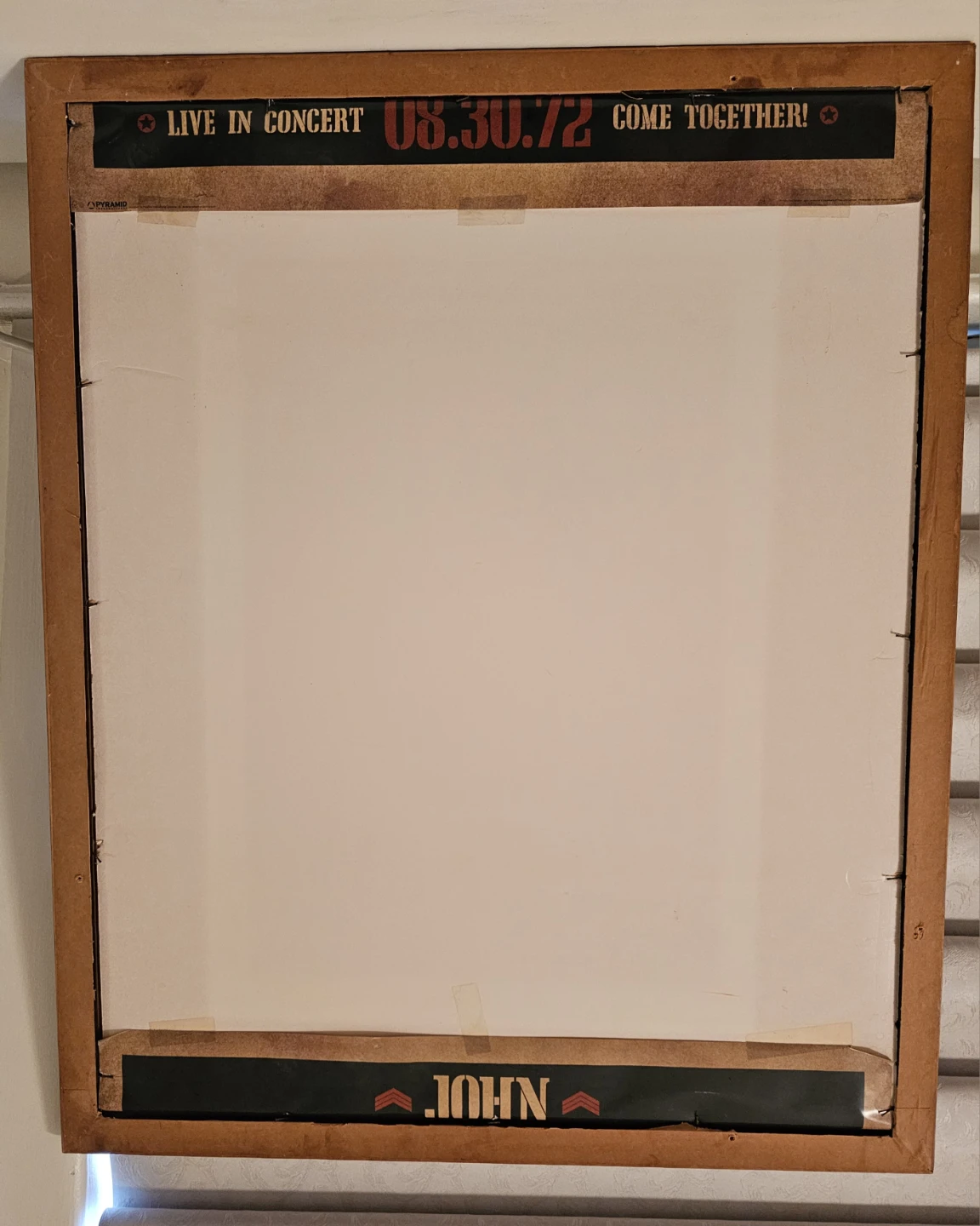 Framed John Lennon 1972  MSG concert poster - photo 3