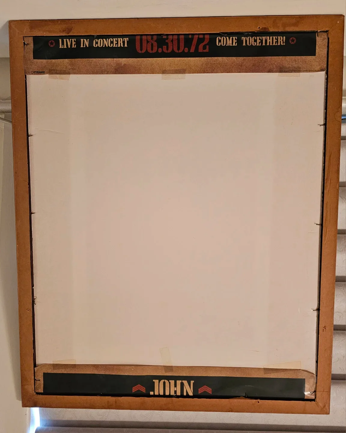 Framed John Lennon 1972  MSG concert poster - photo 3