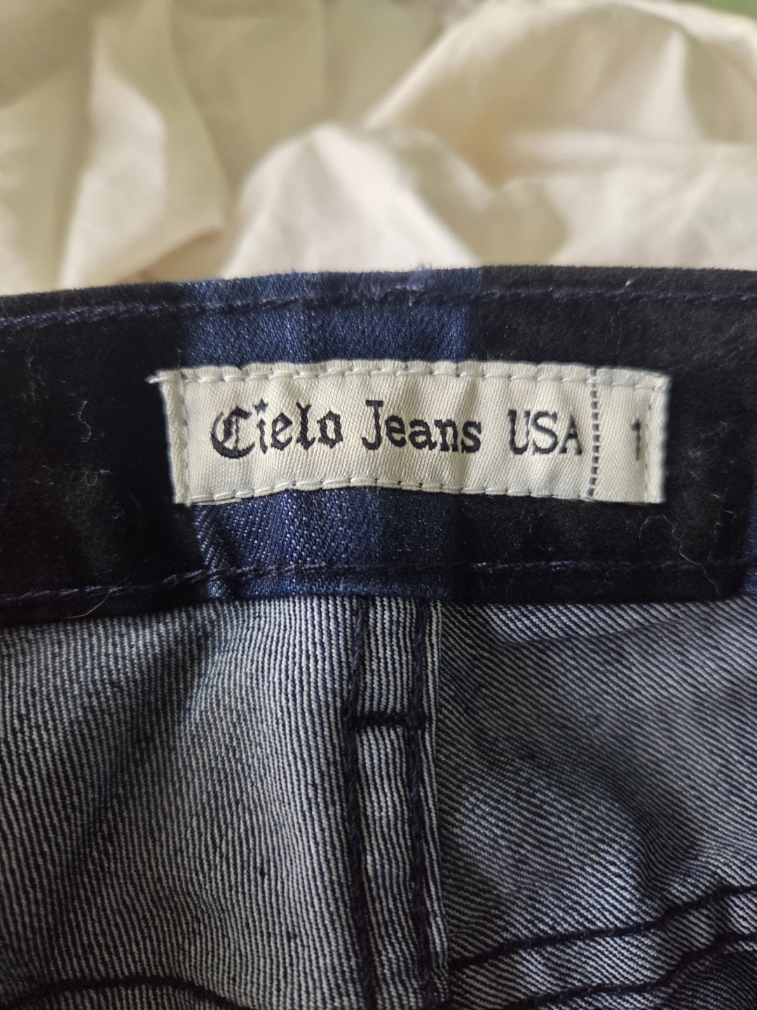 New* Cielo Jeans USA Blue and Black Striped Pants - photo 2