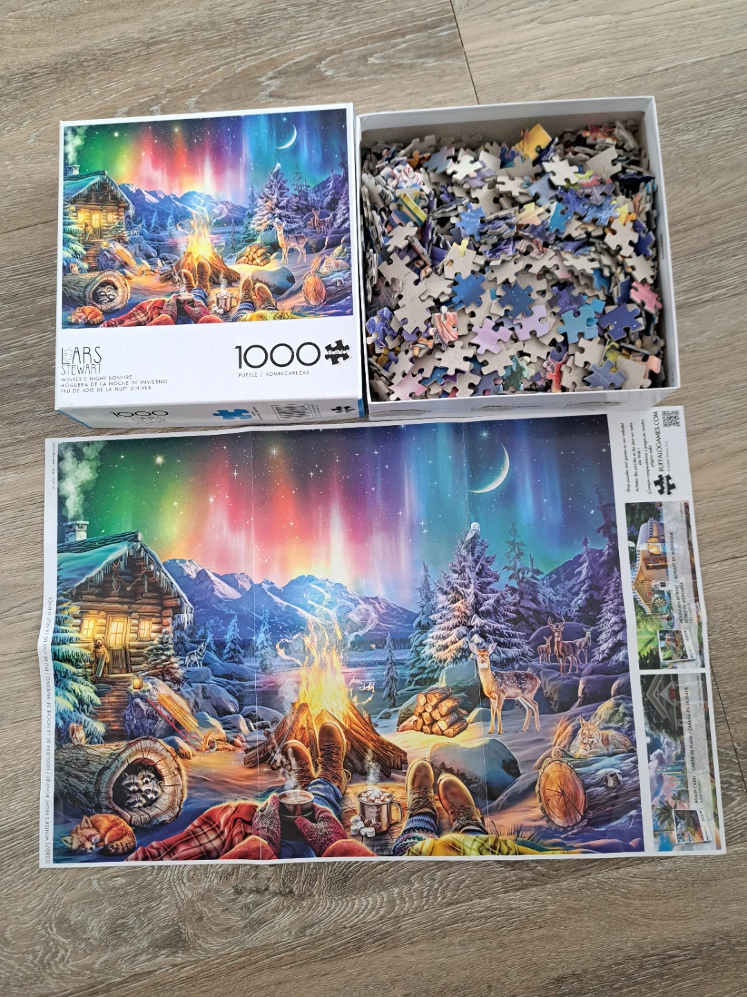 Lars Stewart 1000 Piece Winter's Night Bonfire Jigsaw Puzzle - photo 3