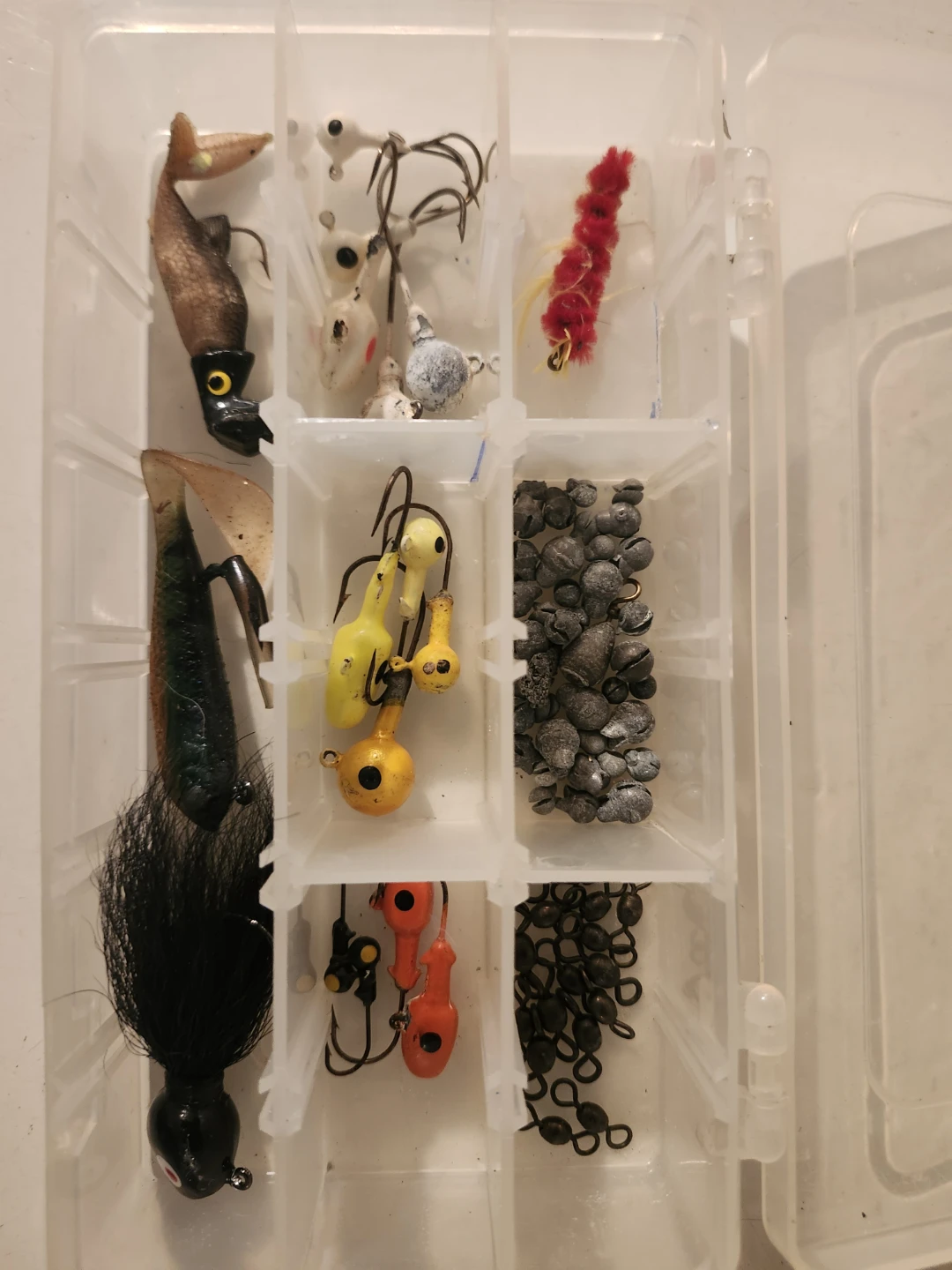Fishing tackle box with lures - photo 4