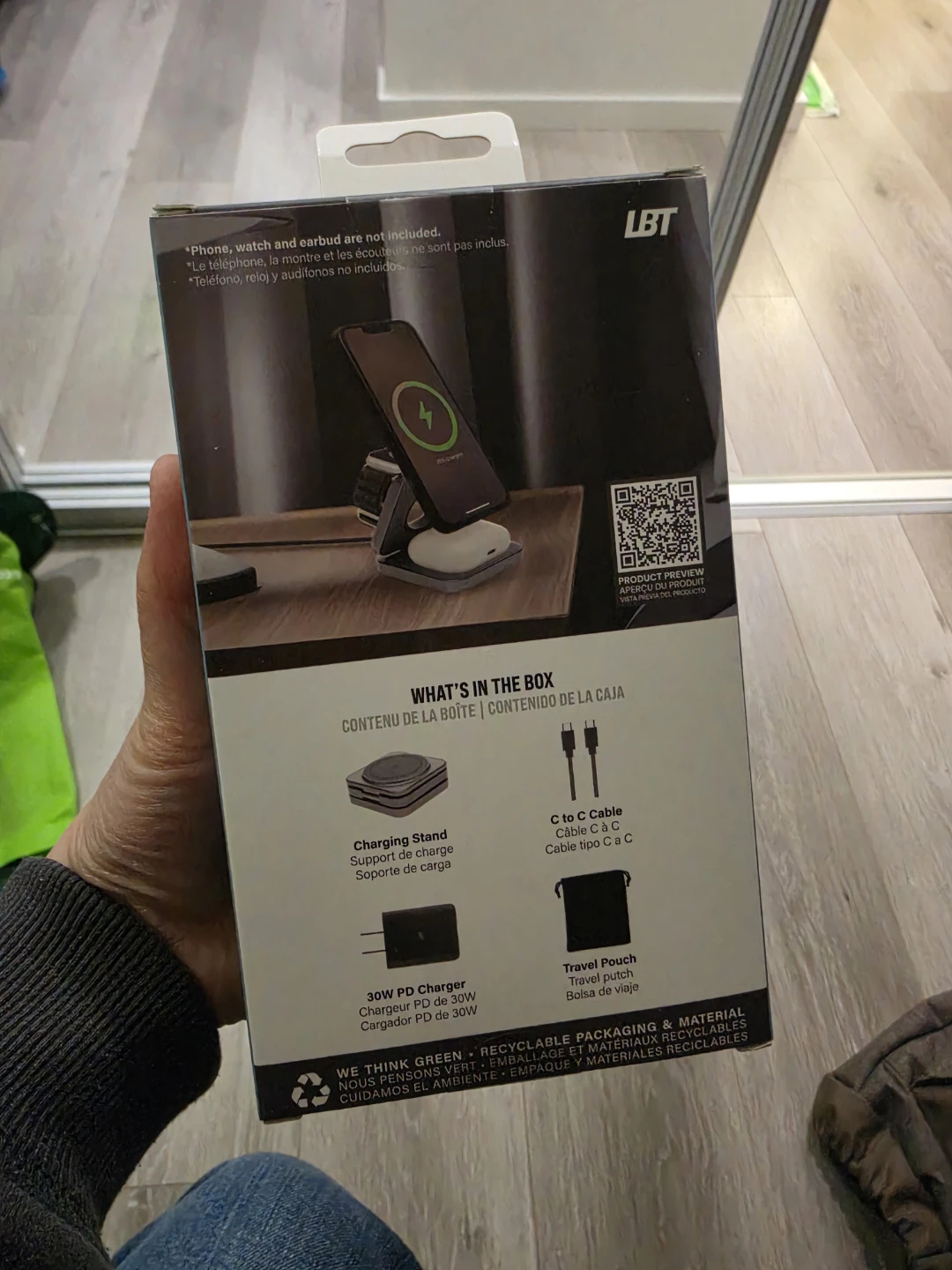 LBT 3-in-1 Foldable Mag Stream Wireless Charging Stand - photo 2