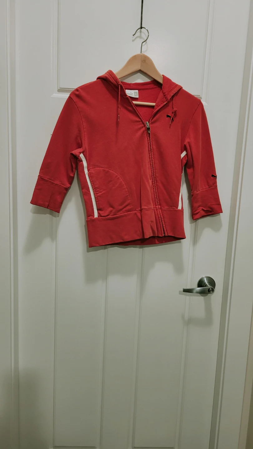Puma Red Zip-Up Hoodie