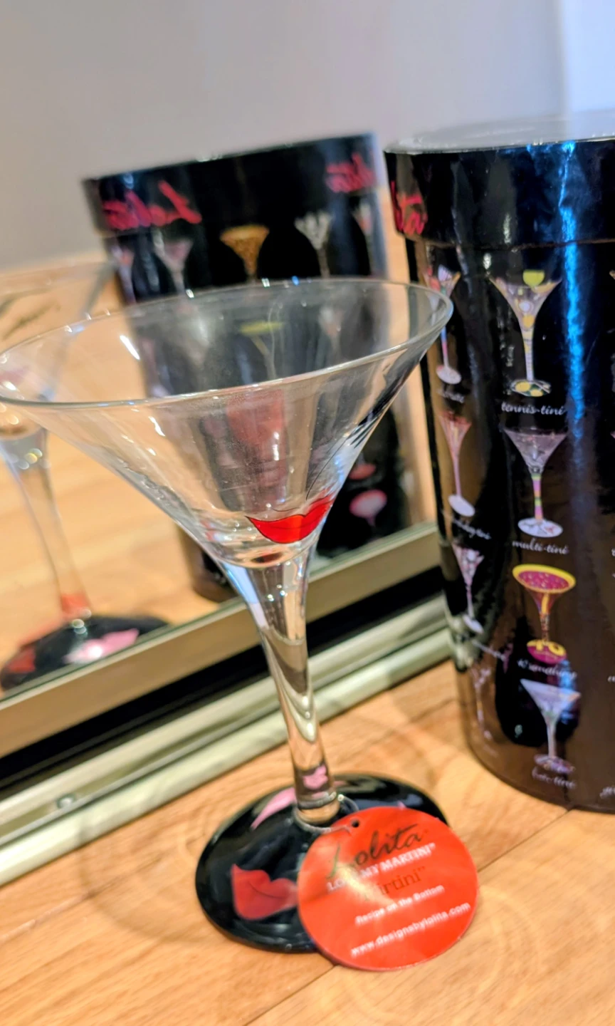 Lolita "Flirtini" Martini Glass x 2 - photo 4