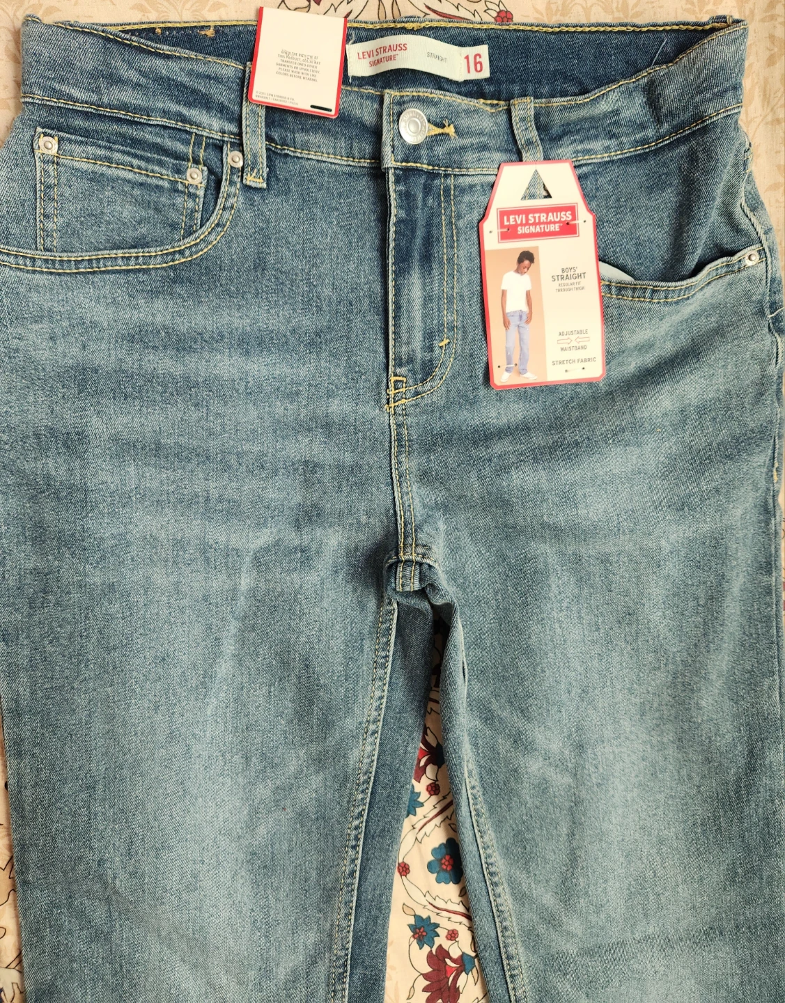 Levi Strauss Signature Boys' Straight Jeans Size 16 - photo 2