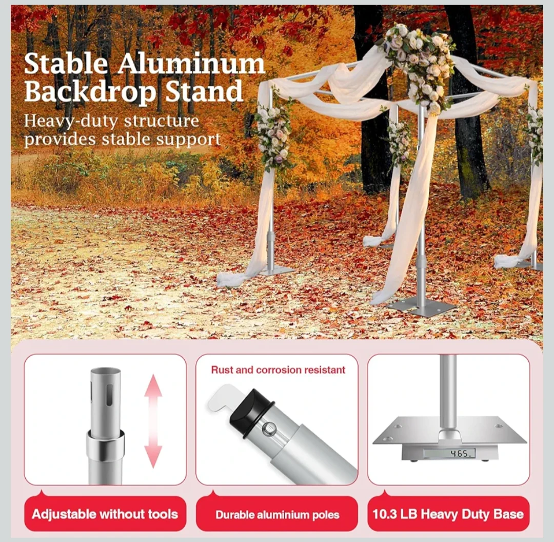 Adjustable Aluminum Backdrop Stand - photo 5