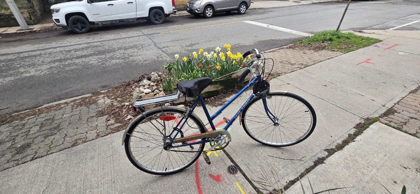 Blue Cruiser Bicycle