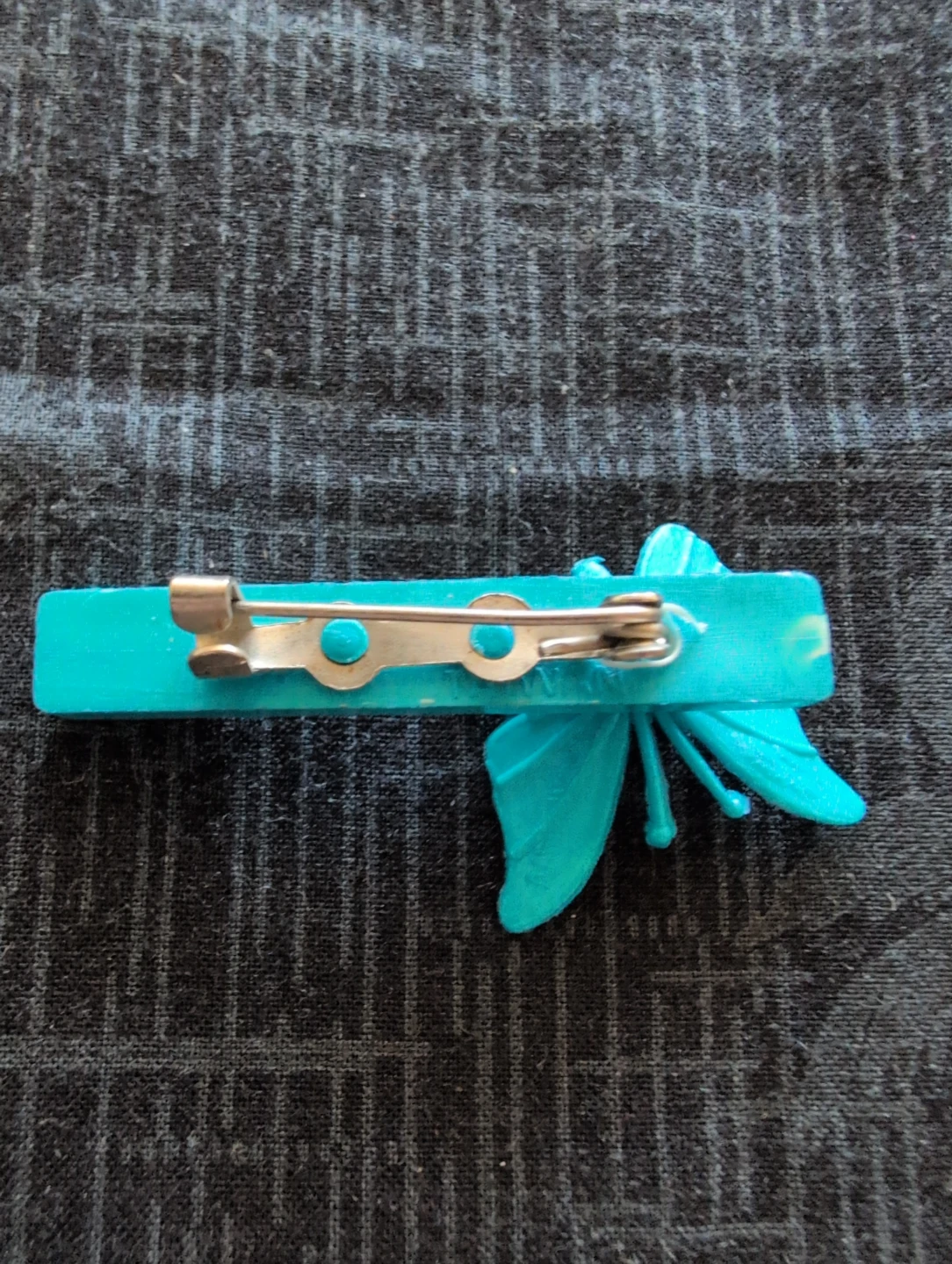 Turquoise Butterfly Barrette - photo 3