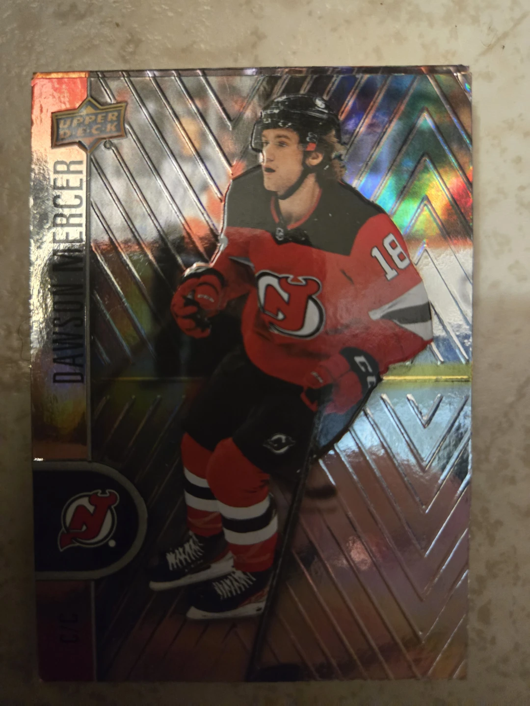 Upper Deck Dawson Mercer Hockey Card