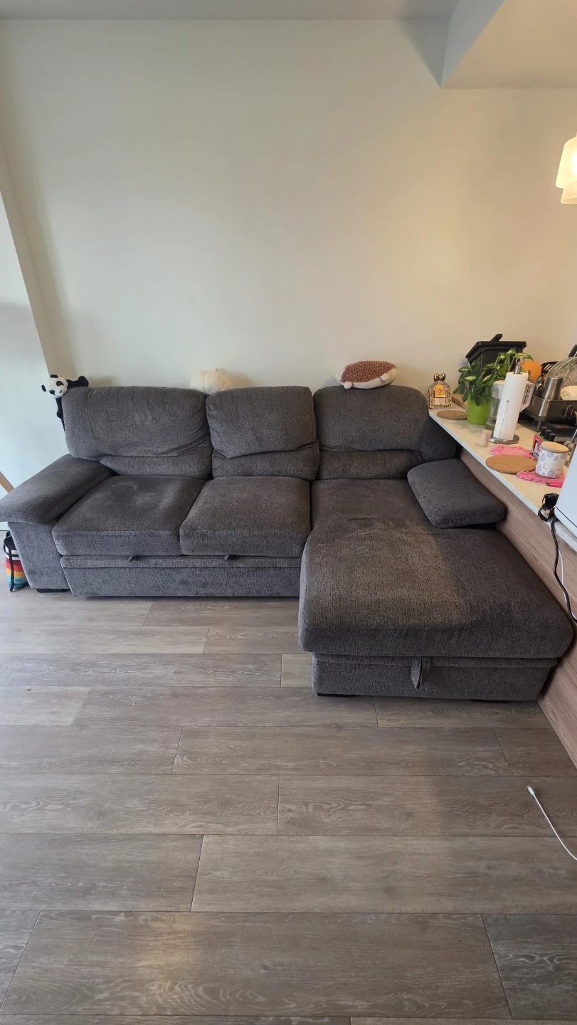 Grey Sectional Sofa with Chaise and Storage - photo 3