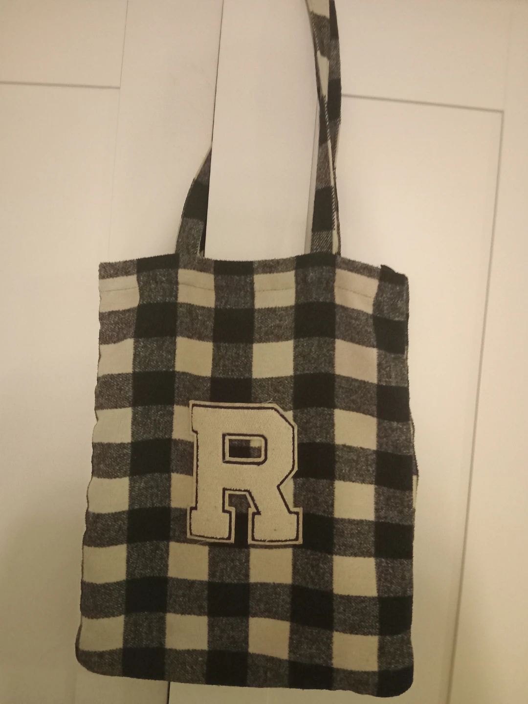 Wooly Bully Tote Bag with "R" Lettering