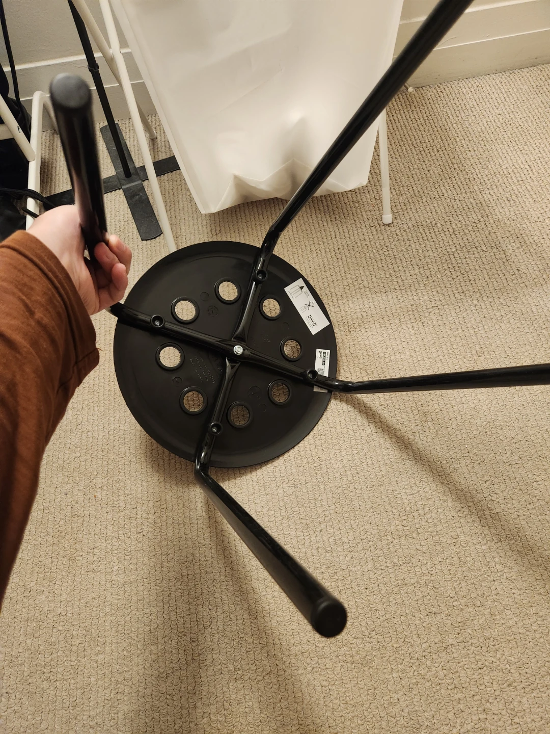 IKEA Marius Stool - Black - photo 3