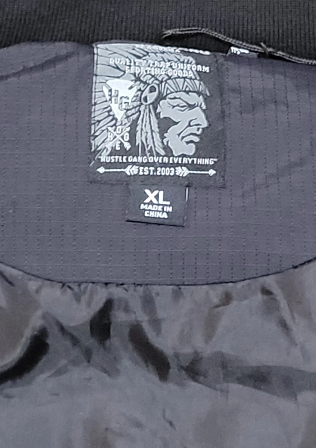 Hustle Gang Vest XL Black Hooded Puffer XL - photo 2
