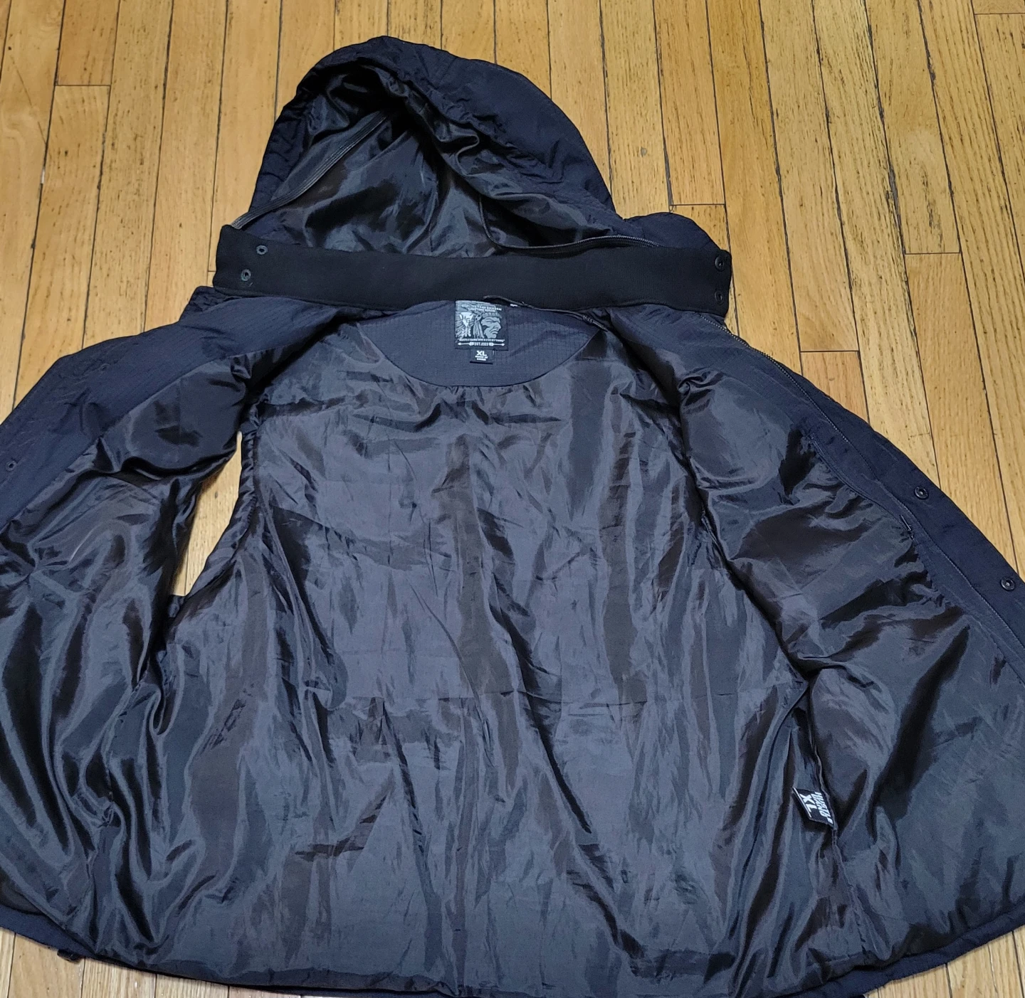 Hustle Gang Vest XL Black Hooded Puffer XL - photo 3