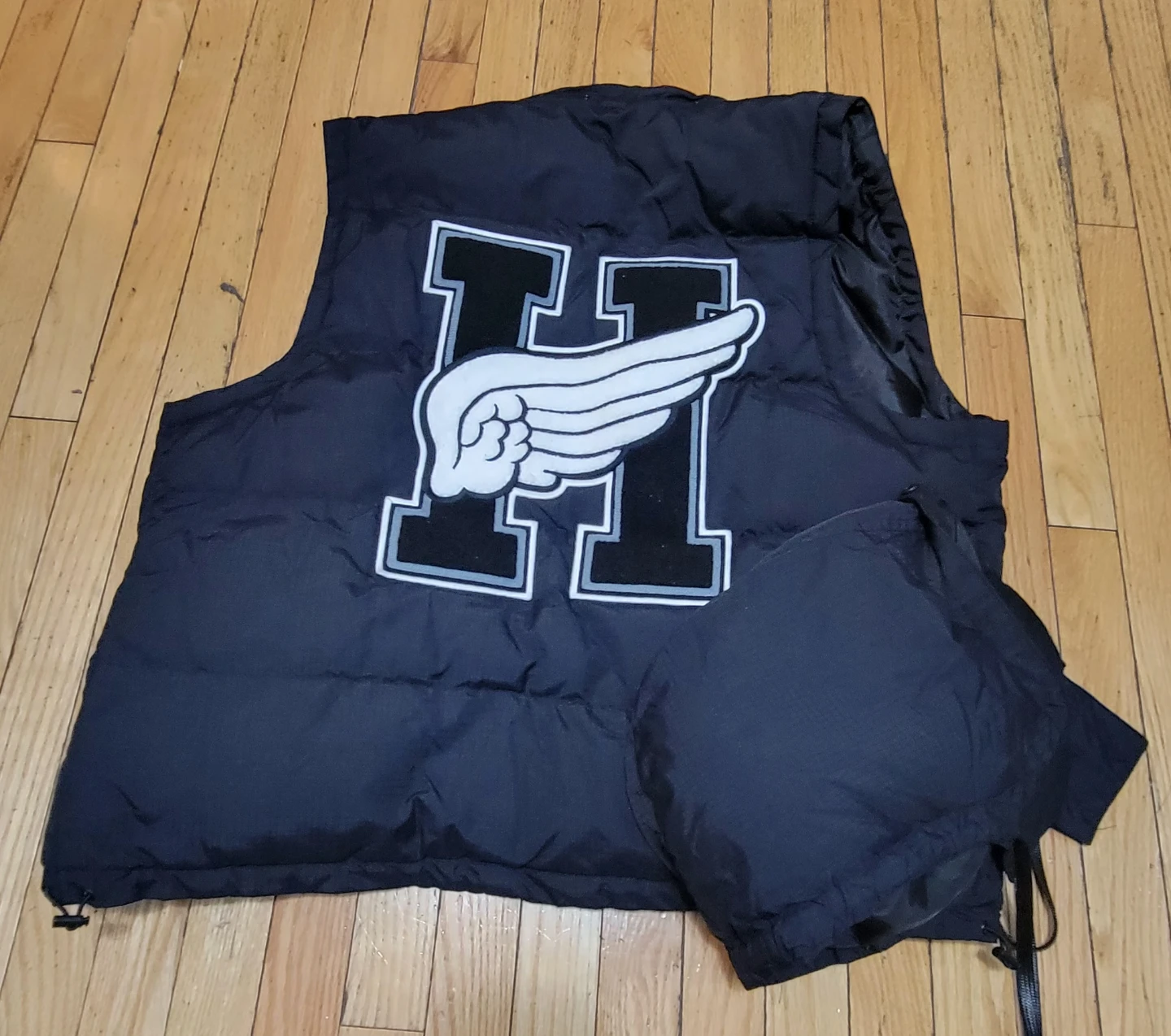 Hustle Gang Vest XL Black Hooded Puffer XL - photo 5