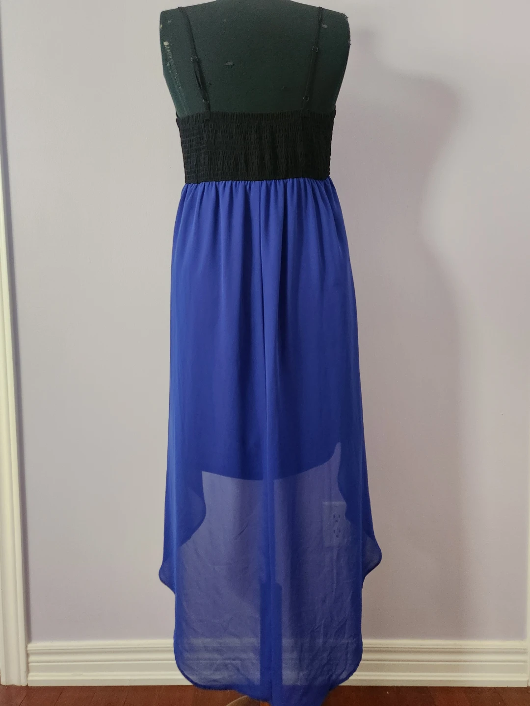 Forever 21 Blue Net High-Low Dress Size L - photo 2