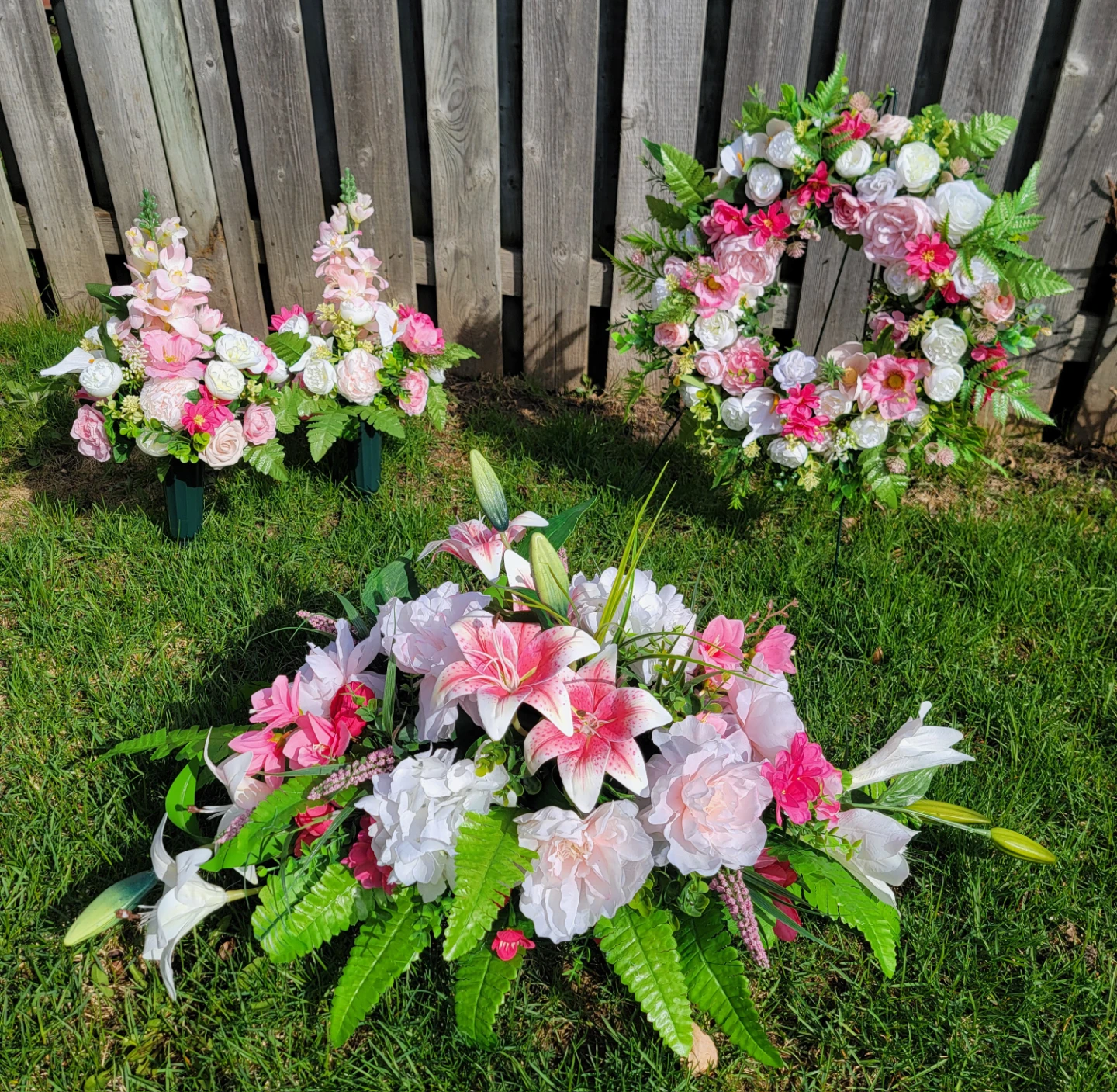 Artificial Floral Arrangements for Memorials