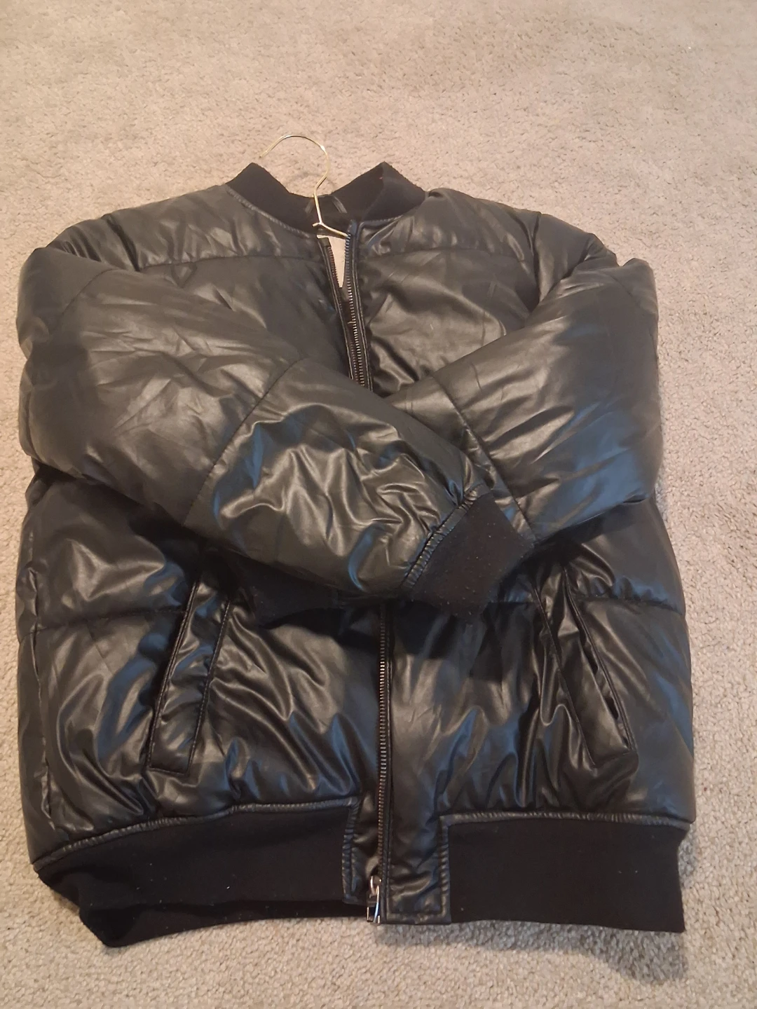 ZARA BOYS Black Bomber Jacket Size 11/12