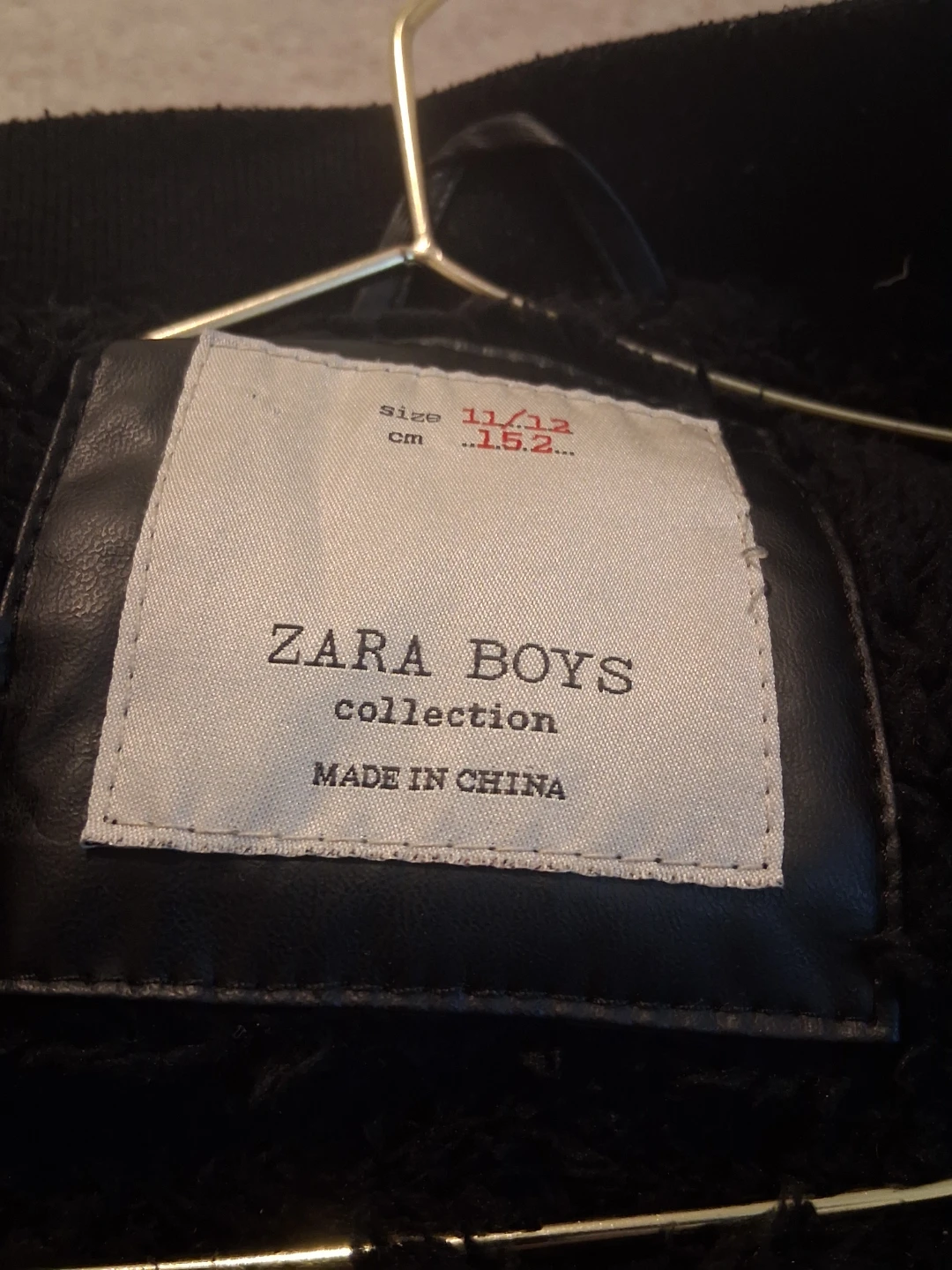 ZARA BOYS Black Bomber Jacket Size 11/12 - photo 2