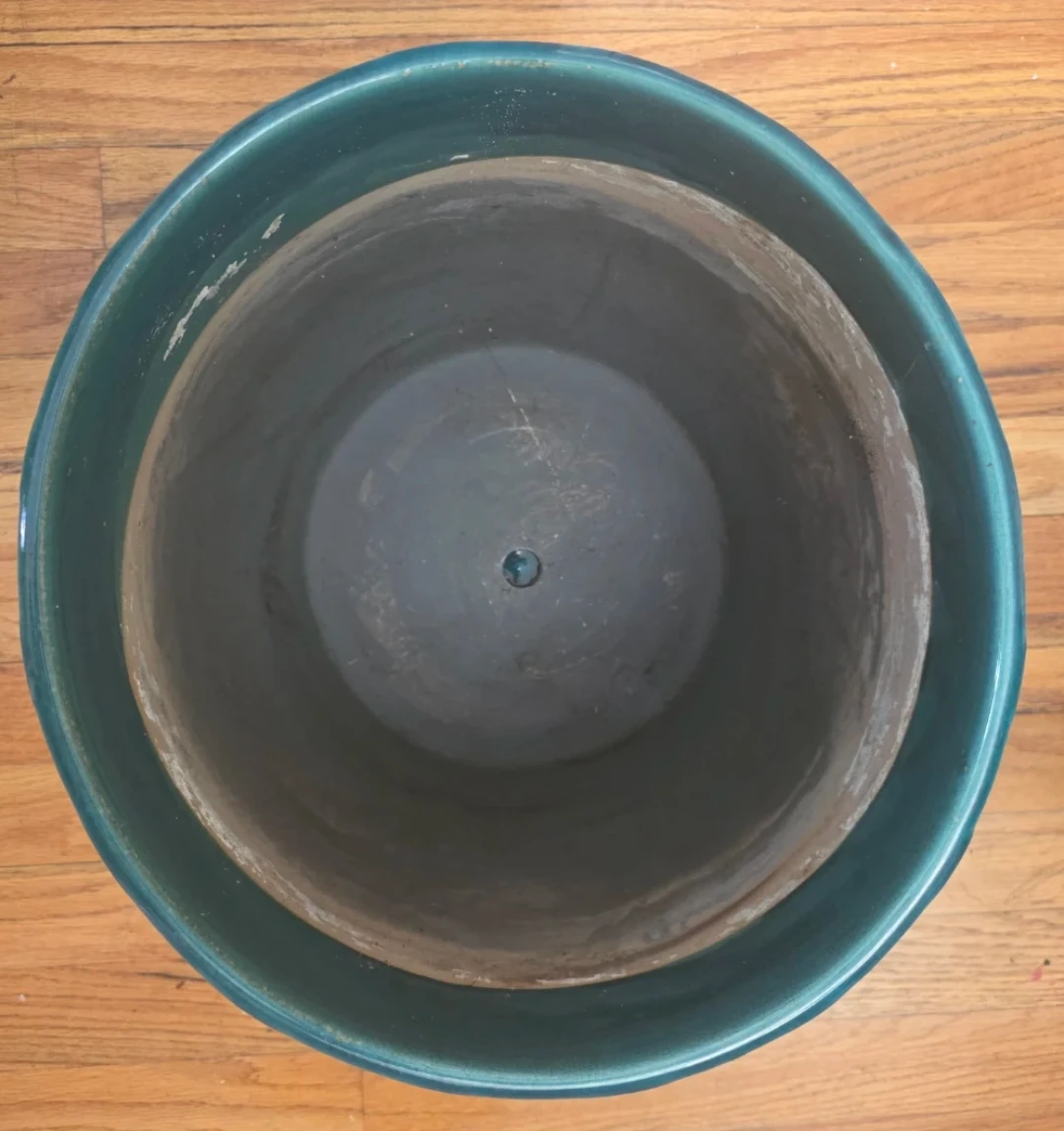Teal 🌱Geometric Ceramic Planter Pot with Saucer - photo 2